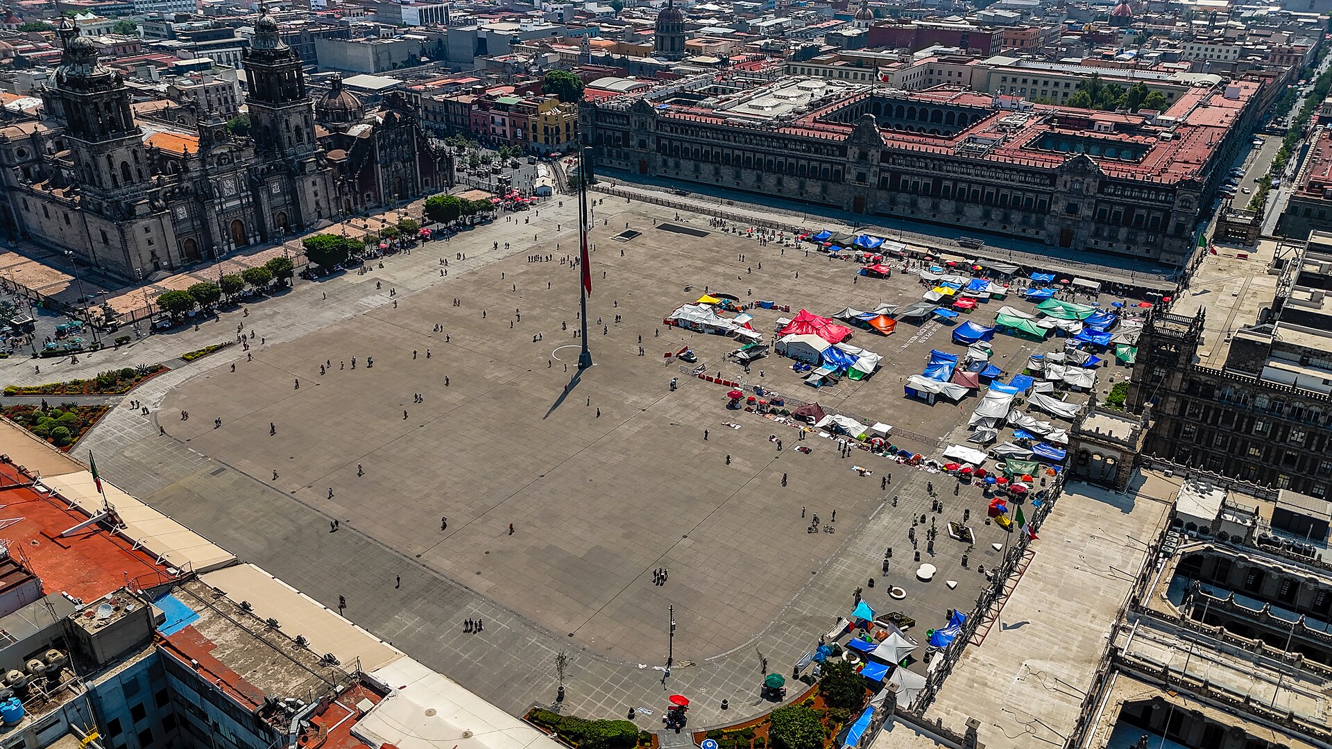 Zocalo area in Mexico City, Mexico