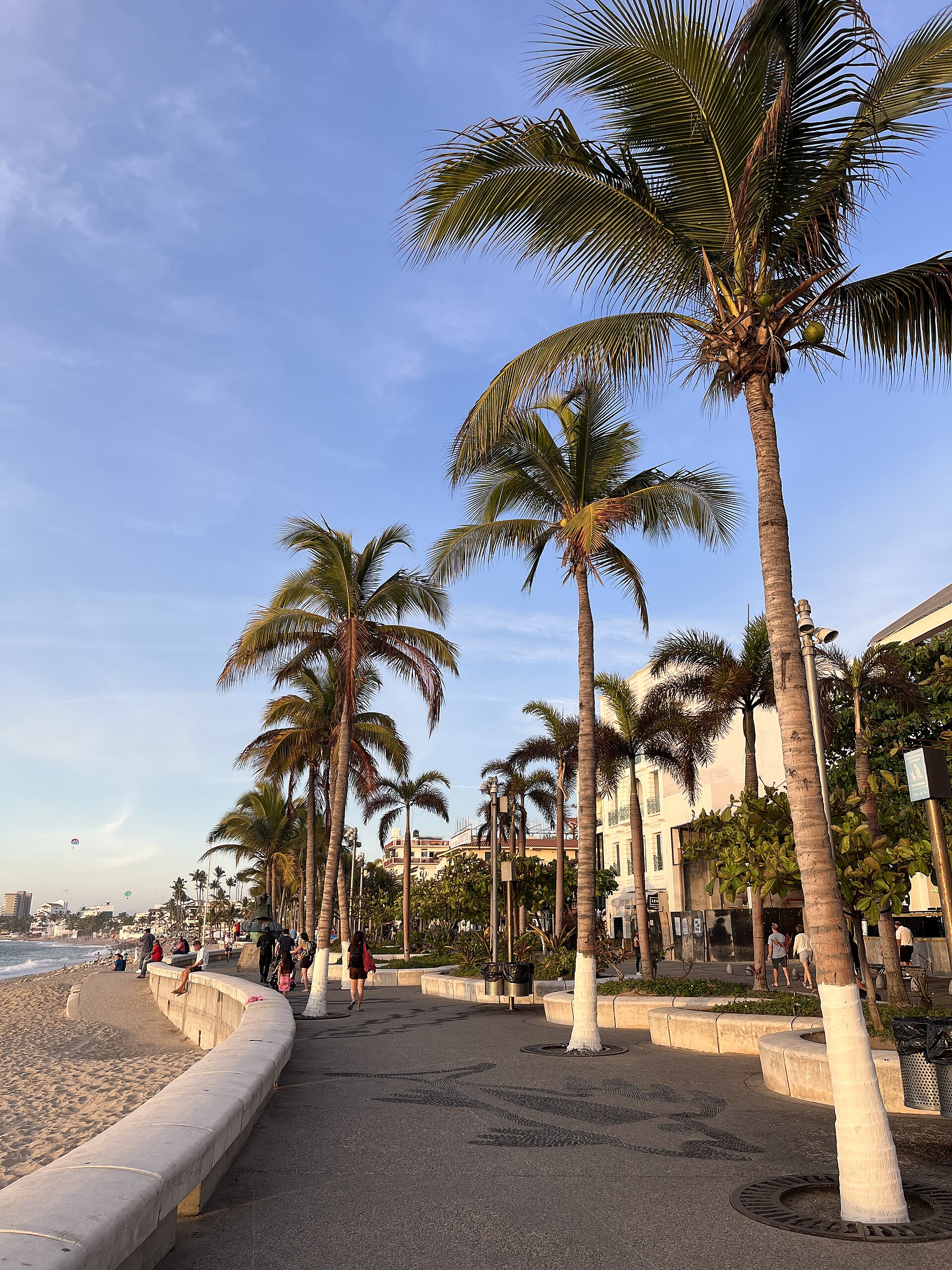 Malecon waterfront in Puerto Vallarta, Mexico