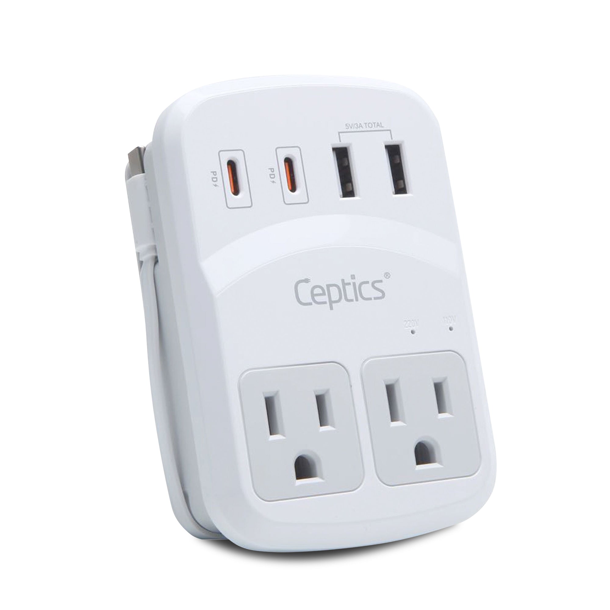 Ceptics World-Way 6 travel adapter kit with interchangeable plug adapters