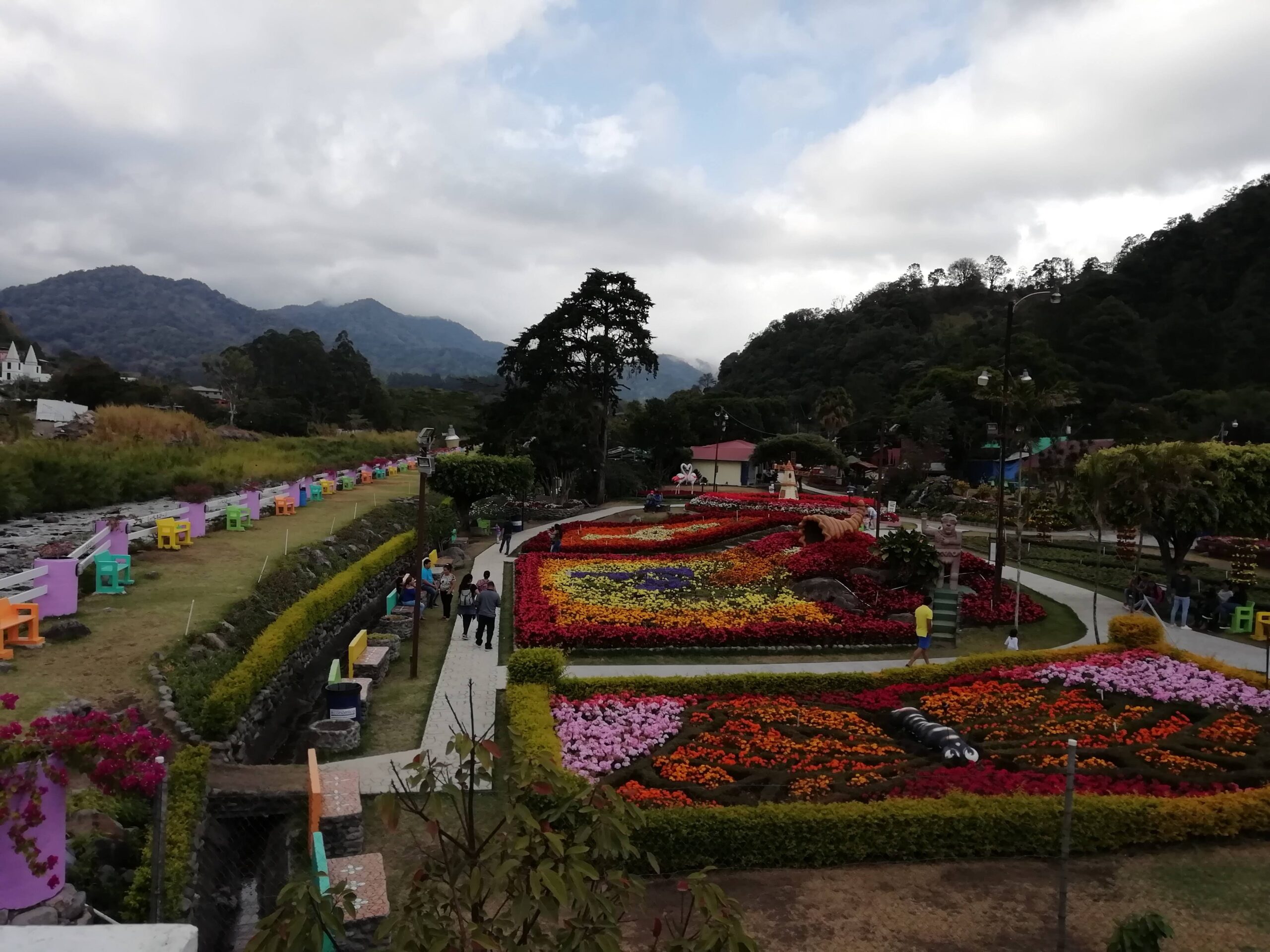 View of the Boquete Flower and Coffee Fair in Chiriqui, Panama.