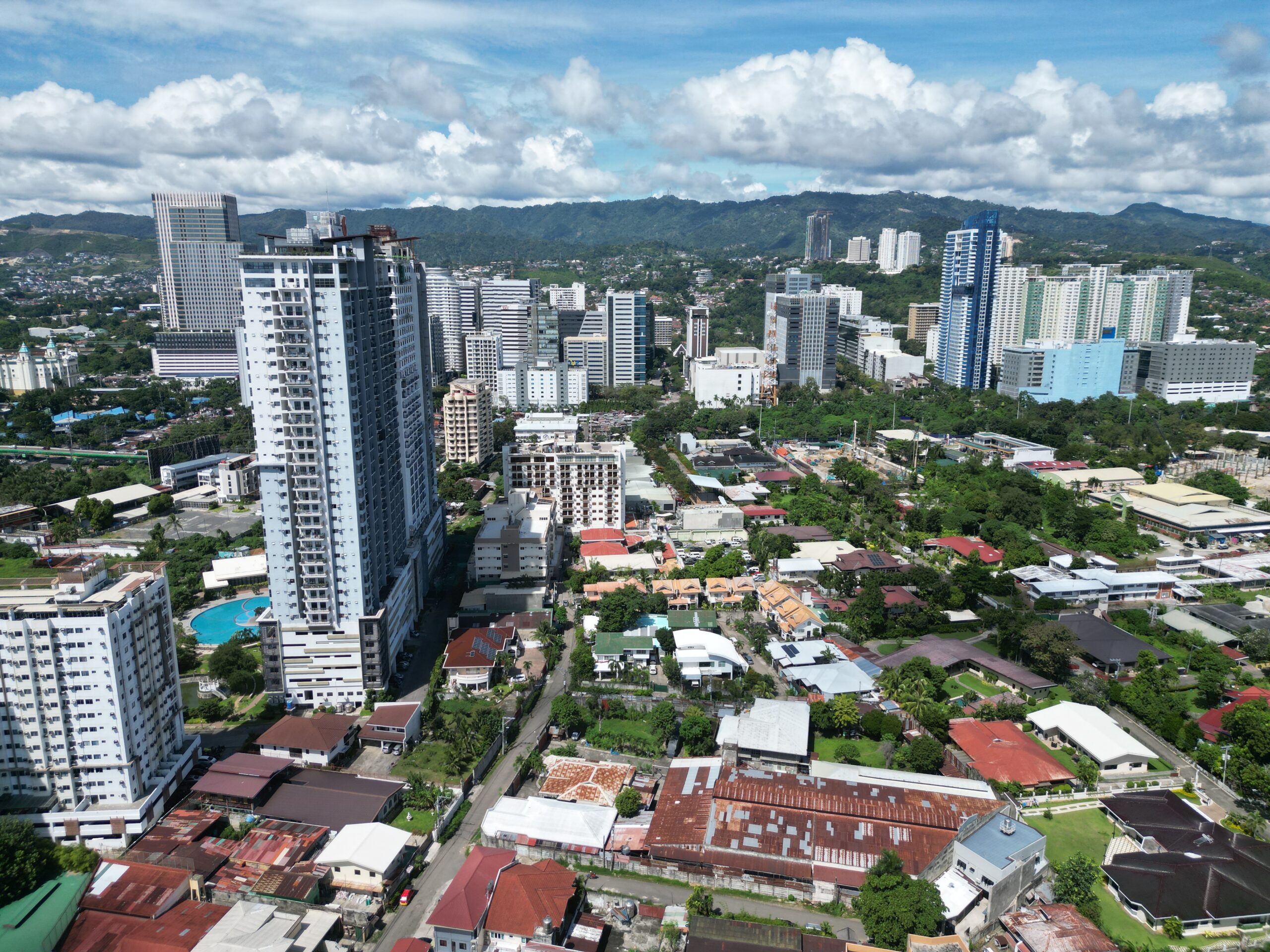 Aerial view of Cebu IT Park in Cebu City.