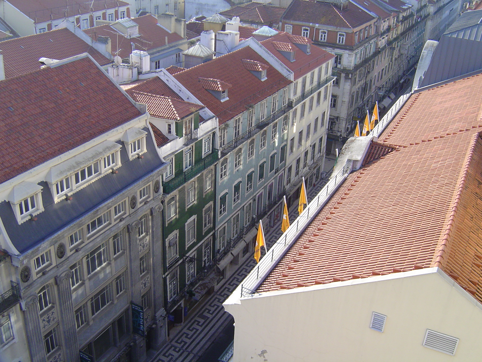 View of Lisbon from the Santa Justa area.